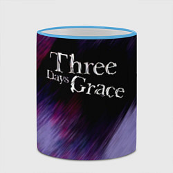 Кружка 3D Three Days Grace lilac, цвет: 3D-небесно-голубой кант — фото 2