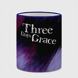 Кружка 3D Three Days Grace lilac, цвет: 3D-синий кант — фото 2
