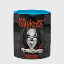 Кружка 3D Slipknot seven art, цвет: 3D-белый + небесно-голубой — фото 2