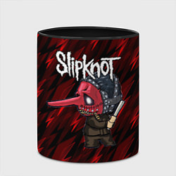 Кружка 3D Slipknot красные молнии, цвет: 3D-белый + черный — фото 2