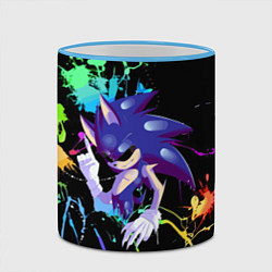 Кружка 3D Sonic Exe - Hedgehog - video game, цвет: 3D-небесно-голубой кант — фото 2