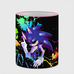 Кружка 3D Sonic Exe - Hedgehog - video game, цвет: 3D-розовый кант — фото 2