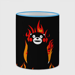 Кружка 3D Восхваляющий Кумамон - Тайна Кумамона, цвет: 3D-небесно-голубой кант — фото 2