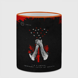 Кружка 3D Goner - Twenty One Pilots, цвет: 3D-оранжевый кант — фото 2