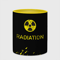 Кружка 3D Radiation - радиационная опасность, цвет: 3D-белый + желтый — фото 2