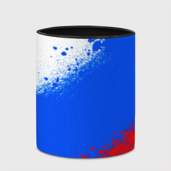 Кружка 3D Флаг России - триколор, цвет: 3D-белый + черный — фото 2