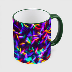 Кружка 3D Цветомузыка, цвет: 3D-зеленый кант