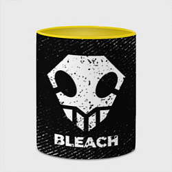 Кружка 3D Bleach с потертостями на темном фоне, цвет: 3D-белый + желтый — фото 2