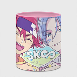 Кружка 3D Рэки Кян и Ланга Хасэгава, цвет: 3D-белый + розовый — фото 2