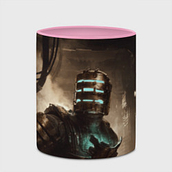 Кружка 3D Айзек Кларк Dead space remake, цвет: 3D-белый + розовый — фото 2