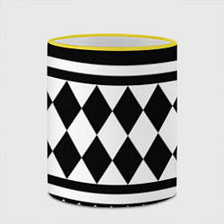 Кружка 3D Узор Кена Рюгуджи, цвет: 3D-желтый кант — фото 2