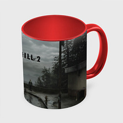 Кружка 3D Silent hill 2 remake, цвет: 3D-белый + красный