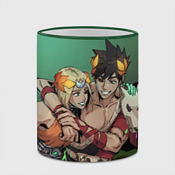 Кружка 3D Zagreus and Melinoe - Hades 2, цвет: 3D-зеленый кант — фото 2