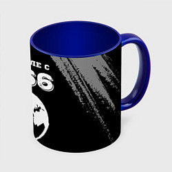 Кружка 3D На Земле с 1966: краска на темном, цвет: 3D-белый + синий