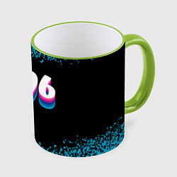 Кружка 3D Made in 1996: vintage art, цвет: 3D-светло-зеленый кант