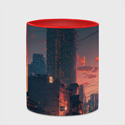 Кружка 3D Киото на закате, цвет: 3D-белый + красный — фото 2