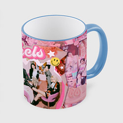 Кружка 3D The Feels, цвет: 3D-небесно-голубой кант