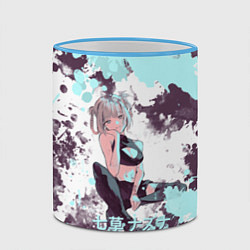 Кружка 3D Милая Надзуна Нанакуса арт, цвет: 3D-небесно-голубой кант — фото 2