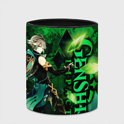 Кружка 3D Аль-Хайтам - genshin impact, цвет: 3D-белый + черный — фото 2