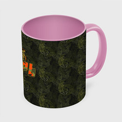 Кружка 3D Игорь камуфляж, цвет: 3D-белый + розовый