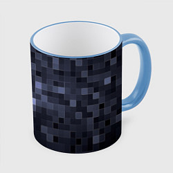 Кружка 3D Minecraft block time, цвет: 3D-небесно-голубой кант