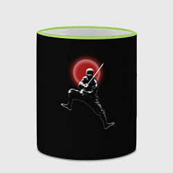 Кружка 3D Ниндзя в нападении, цвет: 3D-светло-зеленый кант — фото 2