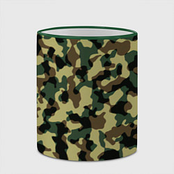 Кружка 3D Военный камуфляж, цвет: 3D-зеленый кант — фото 2