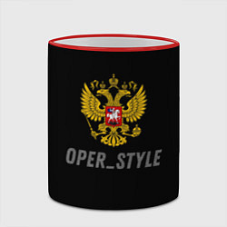 Кружка 3D Oper style, цвет: 3D-красный кант — фото 2