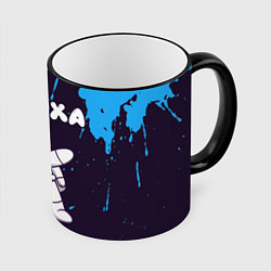 Кружка 3D Илюха космонавт даб, цвет: 3D-черный кант