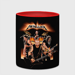 Кружка 3D Metallica - метал-группа, цвет: 3D-белый + красный — фото 2