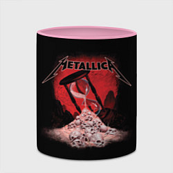 Кружка 3D Metallica - время, цвет: 3D-белый + розовый — фото 2