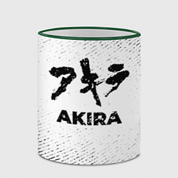 Кружка 3D Akira с потертостями на светлом фоне, цвет: 3D-зеленый кант — фото 2