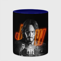 Кружка 3D John Wick Chapter 4, цвет: 3D-белый + синий — фото 2