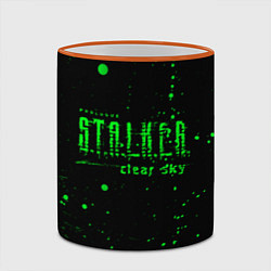 Кружка 3D Stalker sky radiation, цвет: 3D-оранжевый кант — фото 2