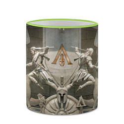 Кружка 3D Знаки братства ассасинов, цвет: 3D-светло-зеленый кант — фото 2