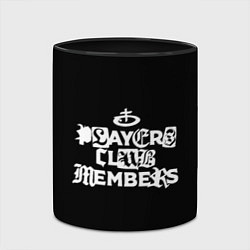 Кружка 3D Obladaet - players club members надпись, цвет: 3D-белый + черный — фото 2