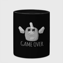 Кружка 3D Chicken Gun Game over, цвет: 3D-белый + черный — фото 2