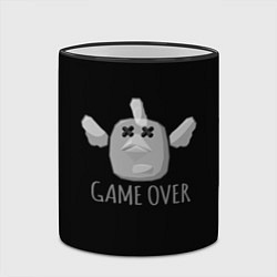 Кружка 3D Chicken Gun Game over, цвет: 3D-черный кант — фото 2