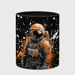 Кружка 3D Астронавт в красках, цвет: 3D-белый + черный — фото 2