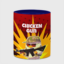 Кружка 3D Chicken Gun - спецназ, цвет: 3D-белый + синий — фото 2