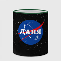Кружка 3D Даня Наса космос, цвет: 3D-зеленый кант — фото 2