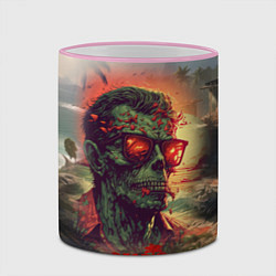 Кружка 3D Dead island 2 zombie, цвет: 3D-розовый кант — фото 2