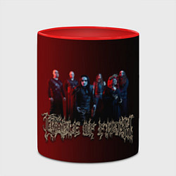 Кружка 3D Cradle of Filth band, цвет: 3D-белый + красный — фото 2