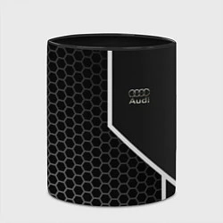 Кружка 3D Audi sign, цвет: 3D-белый + черный — фото 2