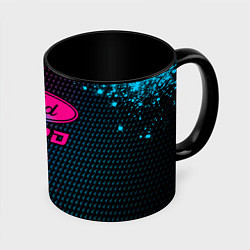 Кружка 3D Ford - neon gradient, цвет: 3D-белый + черный