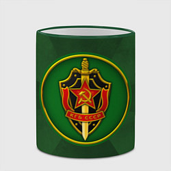 Кружка 3D КГБ СССР, цвет: 3D-зеленый кант — фото 2