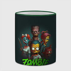 Кружка 3D Симпсоны зомби, цвет: 3D-зеленый кант — фото 2