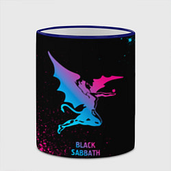 Кружка 3D Black Sabbath - neon gradient, цвет: 3D-синий кант — фото 2