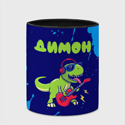 Кружка 3D Димон рокозавр, цвет: 3D-белый + черный — фото 2