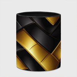 Кружка 3D Gold black luxury, цвет: 3D-белый + черный — фото 2